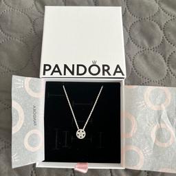 Pandora Flower Necklace. Original Packaging. Never Worn