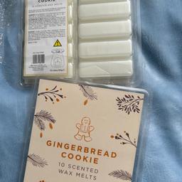 Pack of ten gingerbread cookie wax melts. Beautiful smell. 2 available. £1.00 a pack.