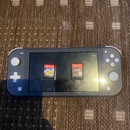 This is a grey nintendo switch lite, practically brand new as it was barely used and shows no wear 

Also comes with zelda breath of the wild and pokemon lets go pikachu

Cash only