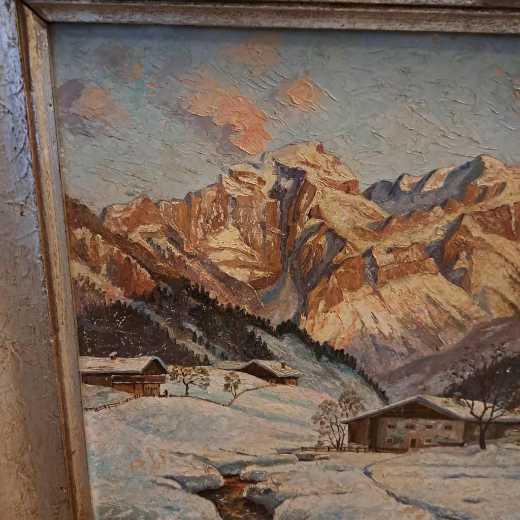 Schönes Winterbild Öl a.karton 55x65 antik müsste gereinigt werden
Fundzustand
keine Signatur gefunden