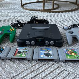 Zum verkaufen ist,
ein Nintendo 64 mit 2 Controller und 4 Spiele
