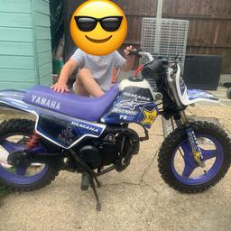 Yamaha PW50
1991
Perfect starter bike to get kids into motocross

Recently fitted 60cc head and piston, only a few hours on it. 
New front forks fitted
Runs and ride spot on for a 30 year old bike! 
Will include the original piston, head and forks in the sale.
Some other spares that I will dig out will be included.

Grab yourself a bargain as these bikes will only ever go up in value.

The Oset 12.5 is also for sale. Please check my other listing.

Also have loads of riding equipment including boots helmet etc that can provide at en extra cost.

Collection from Welling DA16

£850