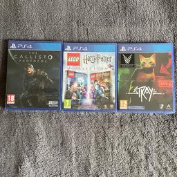 Ps4 The Callisto Protocol (sealed) £10
Ps4 Lego Harry Potter Collection (sealed) £5
Ps4 Stray (sealed) £15