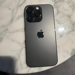 Apple iPhone 14 Pro 128GB  in space grey
(Unlocked) Excellent Condition looks brand-new, no scratches no scuffs, battery health 100%. Comes with original Apple fast charger and wire 
Please, no time wasters