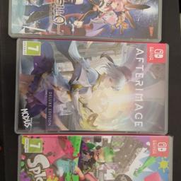 Nintendo switch Fate / eXtella The Umbral Star £20
Nintendo switch Afterimage £20
Nintendo switch Splatoon 3 (sealed) £20