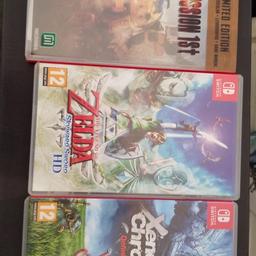 Nintendo switch Front Mission 1st £25
Nintendo switch The Legend of Zelda:Skyward Sword £25
Nintendo switch Xenoblade Chronicles: Definitive Edition £25