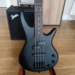 Ibanez mikro bass guitar and Fender rumble LT25 bass combo amp in new condition, comes with amp lead, power cable and bag. Used a handful of times if that. Sounds great, amp makes different sounds and tones.
Collection only from Bromsgrove by waitrose
£250 ono