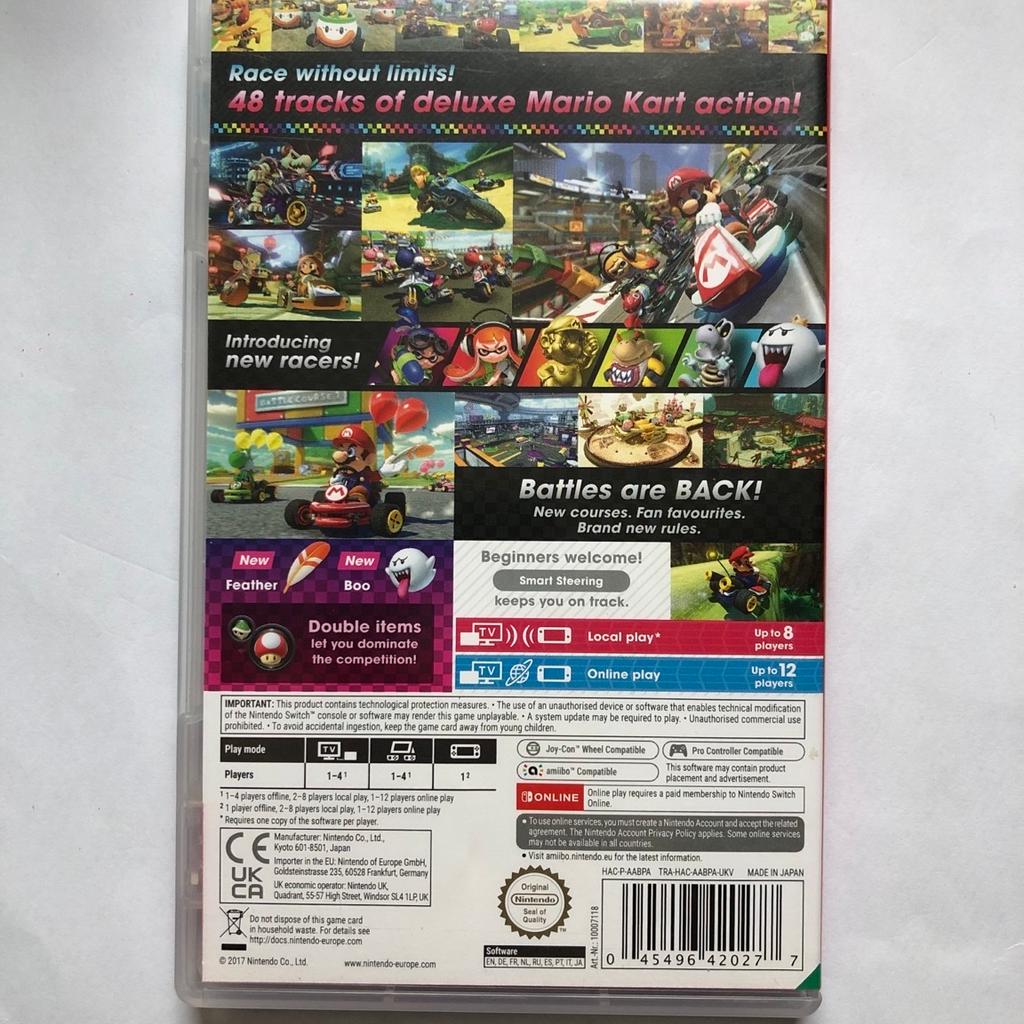Mario kart 8 Deluxe For Nintendo Switch/Switch Lite
