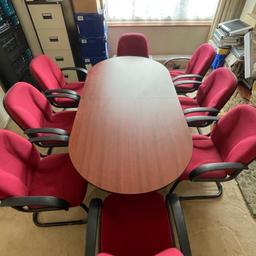 This is all in very good condition. The table is 2m x 1m and there are 9 chairs available. If you are interested in anything separately please do message.

Collection only 

£150 for all or nearest offer