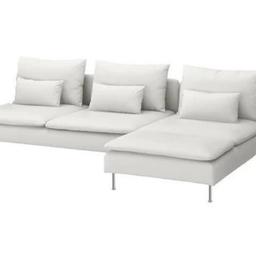 for sale white Soderhamn sofa from Ikea in very good, clean condition, I have a second color - dark gray - you can change the sofa from white to dark gray used condition 