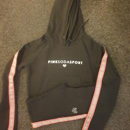 Pink soda tracksuit black with bright pink stripe
new without tags
size UK 6/8