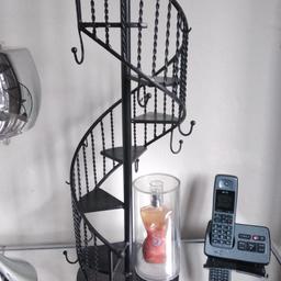 66 cms high
metal spiral staircase jewellery and perfume stand 
cool unusual 
perfume not included 
come and take a look with no obligation Cash on collection only Birmingham b26 No postage no returns