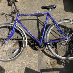 Bike made for me because I’m tall. Not used because of knee surgery so it’s been neglected. Nee chain and tyre needed and a little WD 40. Nearest offer accepted.