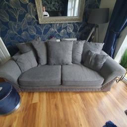 here is my two three seater sofas in good condition pick up only cash upon collection from Barnsley