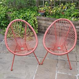 Two small string chairs for kids. Great for the garden patio or summer house/playhouse etc. Excellent condtion, for collection only from the Woodfield Plantation area of Balby.