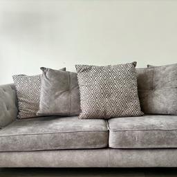Selling a 3 & 4 seater sofa set with cushions inclusive.
Very very good condition, no tears or rips.
£1200 for the both.

Additional love seat is available (2 seater)
Brought from DFS for £2600 2 years ago.

Reason for selling:
House renovation to brown and grey doesn’t match.