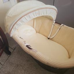 moses basket  with stand not used much happy for you to come and view
