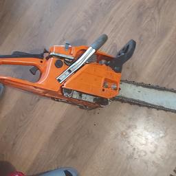 petrol chainsaw in good condition for age had it a while never let me down can be a pain to start sometimes but starts everytime £45