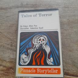 tales of terror by edgar allen poe ,  storyteller valentine dyall , on pinnacle compact cassette,  nice and clean,,