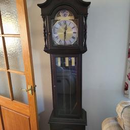a vintage grandfather clock in excellent condition, was in good working order but stopped working when I moved it from my parents house,I know nothing but a friend says it just need rewinding up.