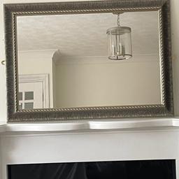 2ft 11 inches x 2ft 1 inch gold effect mirror 

Excellent Condition