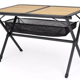 Verkaufe einmal verwendeten Camping Tisch Bambus kleines Packmaß.
110 x 70 x 70 cm
Gewicht Ca. 7kg
Material Alu
