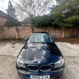 BMW 116I SPORT, Black, 3 Door hatchback, manual, alloys, air con, stereo, elec windows, MOT Sept 2024, good condition, good runner. £1,500 ono