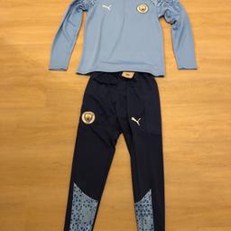 New Man City sky blue training kit medium size