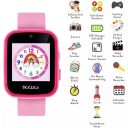Tikkers Kids Pink Silicone Strap Smart Watch Brand New

Brand new Tikkers Kids smart watch 

Exciting games as well as fun features such as a pedometer, camera & video recorder. 

Accessories included: USB charging cable, including charger. 

1.4-inch screen size with coloured case and matching soft silicone strap.

Manufacturer's 1 year guarantee.

Functions include:
Time teacher education, Camera, Video recorder, Step counter, Alarm, Exciting games, Calendar, Stop watch, Calculator, Voice recorder, Countdown timer, Parental controls, Rechargeable USB powered lithium battery (USB cable included), Talking time teacher with 20 dial designs.

Argos RRP £30

Item could be: Cash on collection / Delivered

Can deliver within a local radius of 5 miles (+delivery fee)

Open to offers, please contact me 

Please check out my other items

THANK YOU