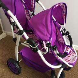 Child’s double baby doll pram like new 
Collection only from Bolton