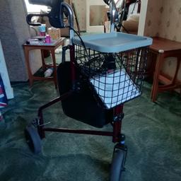 Mobility shopping trolley, complete with bag and basket, never used and in as new condition. Collection from a FY2 location