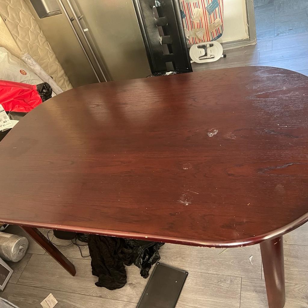 Very good tv stand and cabinets in good condition and it’s black and white gloss. Also have a wooden dining table in fairly good condition and I have 4 solid black chairs but unfortunately have some white paints when we doing the painting. I no longer need these and I am getting rid of them as soon as possible.