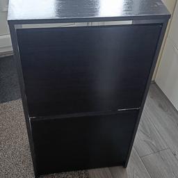 Good condition shoe cabinet 
brown/black from ikea