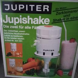 ** Jupishake **

Zerkleiner+ Shaker in 1 Gerät 

unbenutztes Geschenk 

Versand übernimmt der Käufer 

ohne Garantie und Rücknahme