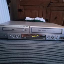 SANYO , DULE,  PDC.NICAM HI_FI STEREO
Great working order, new batteries in the remote, a few scratches on top of player
scart lead including,  , no PayPal and no bank transfer and no postage can deliver locally for free in hartlepool or pick up x