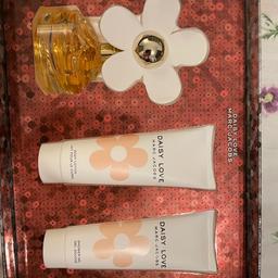 Brand new daisy love perfume set with shower gel and body lotion. Retailing for 73!! Great bargain and great for gift ideas