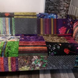 iam selling my lovely colourful sofa because I need big family sofa I had
one year. It look like new iam selling half price

Just look at it .
