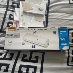 A3 Laminator 
In really good condition 
Only been used once 
Comes with all the sheets