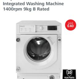 Brand new packed hotpoint built in washing machine
9kg load
Energy efficient
Quite 
Factory sealed / packed 
10 years hotpoint warranty 
Collect it from Manchester M16
Open to offers