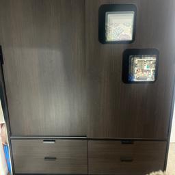 Like new brown wardrobe with a lot of capacity. Moving therefore selling it