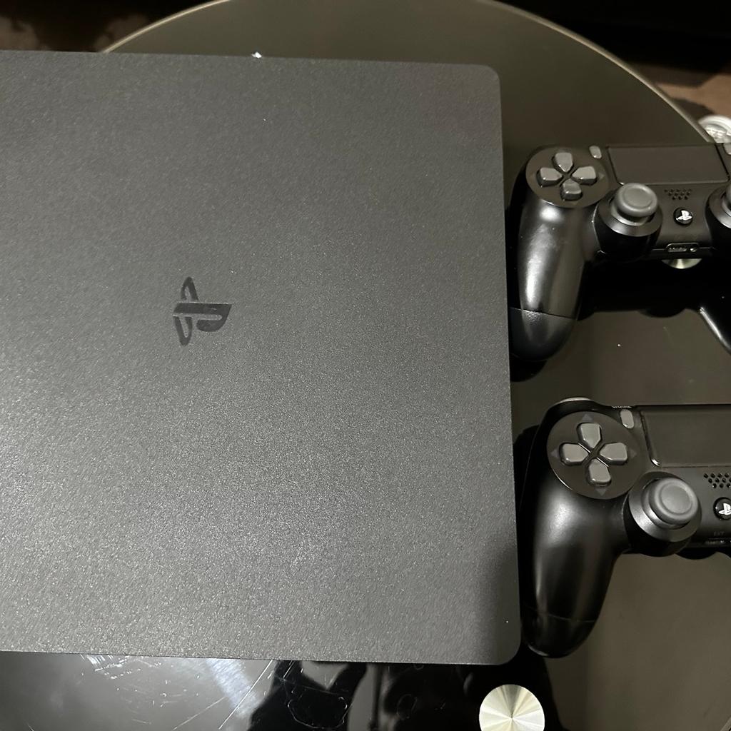 Selling my PlayStation 4 in excellent condition,

Comes with:
Original Console (slim) storage 500gb
Original box instructions manual
With games included watch dog 1 and 2 and fifa 17
Two original PlayStation controllers
Power cable, hdmi cable, charger cable all included
Preferred pick up collection only thanks.
