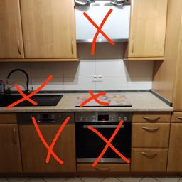 Küchenblock ohne e Geräte,ohne Spüle und Armatur. ca. 2,40m mit einem seperaten Schrank. VB. Selbstabbau und Abholung