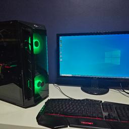 Great Gaming Pc,runs all new games at high quality,can be tested before purchasing.
SPECS 
MOTHERBOARD:ASUS MAXIMUS VIII RANGER 
PROCESOR  I7 6700K
RAM 16 GB (1 STICK NEW)
GPU NVIDIA 1080 8GB
STORAGE 1TB SSD M2
650 W PSU
PRICE FOR THE TOWER IS 550£
MONITOR 
GAMING KEYBOARD AND MOUSE CAN BE ADDED FOR EXTRA 75£.

I can help with local delivery and setup for FREE in a 10 miles radius from WALSALL.
Please ask if you have any questions.
Thank you
