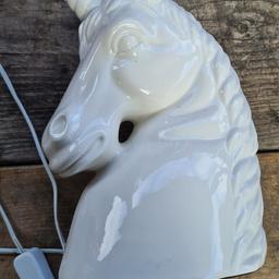 White UNICORN Night Light 8" ceramic lamp.

It could be the perfect option for a kid's room, or even if you're just looking to brighten up your home yourself as we all have dark corners.

PAT tested so electrically safe.
Takes a G4 replacement so low power consumption.

Sales Tax may apply. 

Can combined with additional items to save on postage too, so don't be shy & peruse through my listings. You can collect in person too, so free flow.

Listed on other selling platforms too so grab yourself a bargain before someone else beats you to it.

Choice is yours, so you make the magic happen today! Treat yourself Cheers 🍻

🇬🇧 🇬🇧 🇬🇧 🇬🇧 🇬🇧 🇬🇧 🇬🇧 🇬🇧 🇬🇧 🇬🇧 🇬🇧 🇬🇧
