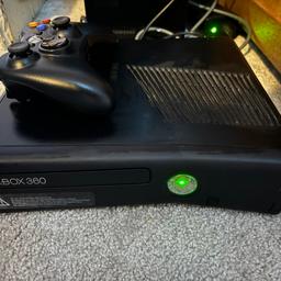 250gb Xbox 360 slim console with one official wireless controller.

Comes with all cables.

In good working condition.