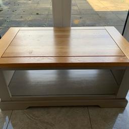 Solid oak coffee table - good condition.