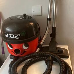For sale 

Henry numatic hoover Complete with filter and pipes 

Has some scuffs on top otherwise fully working and clean no bad smells 

Always used Henry hoover bags when in use

2 power setting