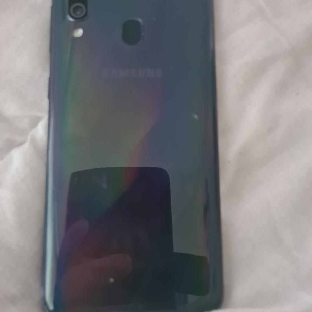 Samsung galaxy A40, 64g memory, colour black, unlocked to all networks, no account linked to the phone, new screen fitted, fully rest, great phone, phone only, sold has seen, delivery available locally for fuel, thanks for looking.