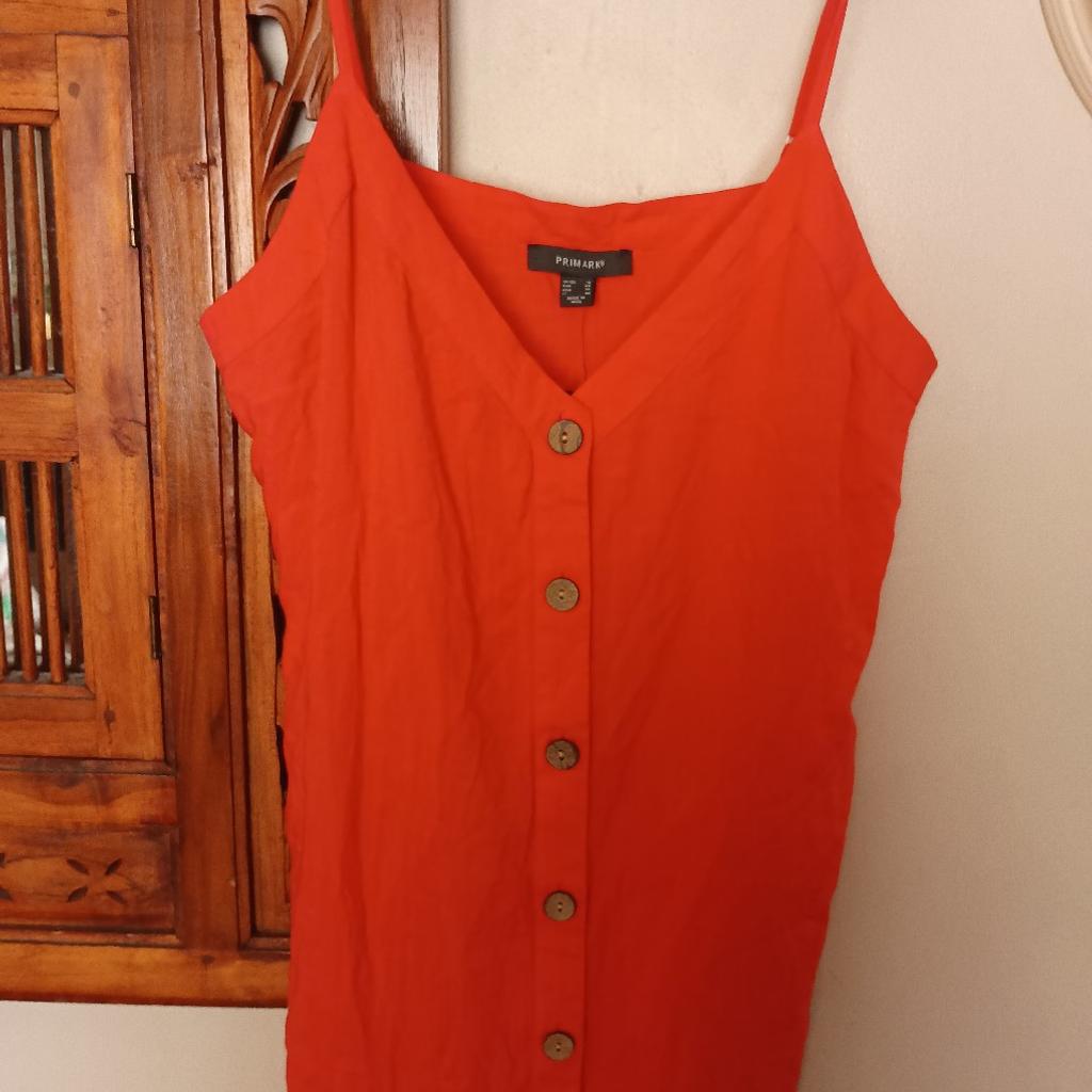 Primark coral summer dress size 18 definitely more size 16 new with tags