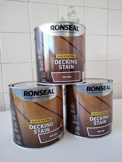 Buy & Sell Flintshire - Wales Pentre - Flintshire - Photos for 3 X Ronseal Decking Stain 2.5L